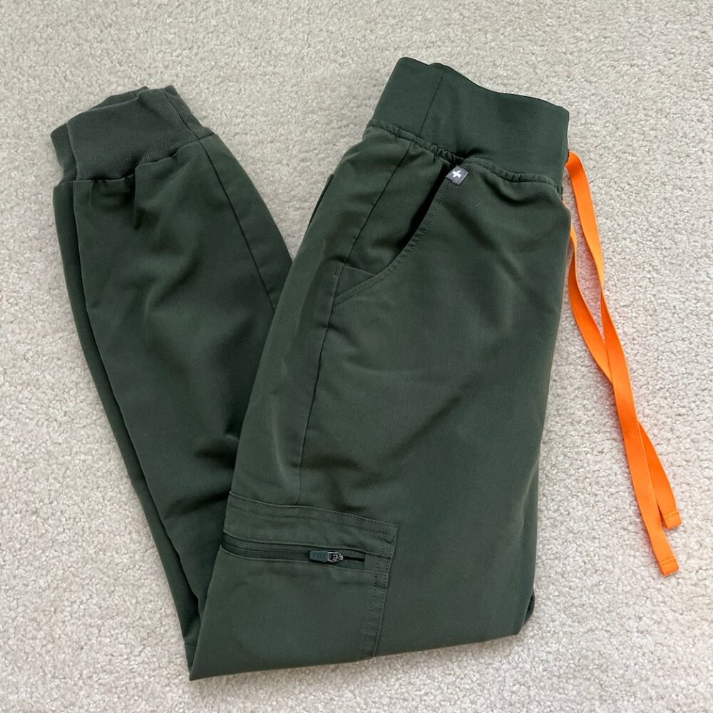NEW Zamora High Waisted - Jogger Scrub Pants - XXS/Petite
